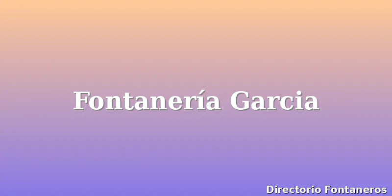 Fontanería Garcia