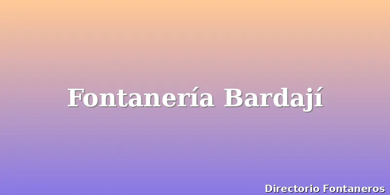 Fontanería Bardají