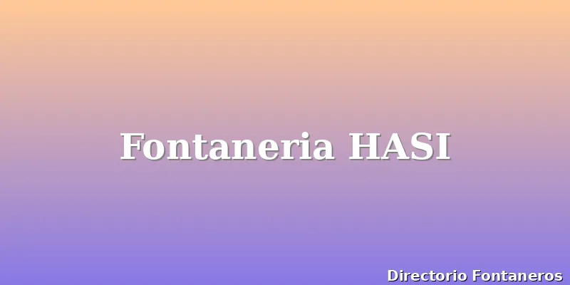 Fontaneria HASI