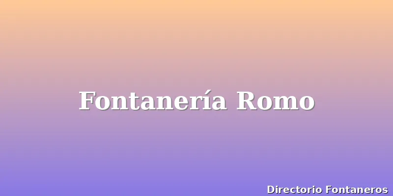 Fontanería Romo
