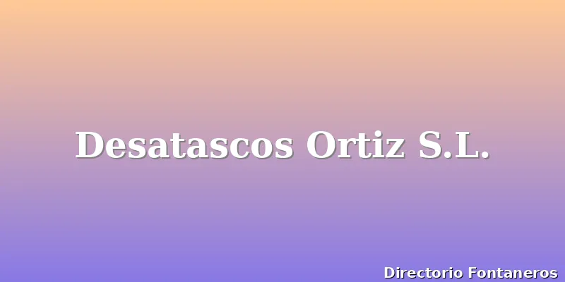 Desatascos Ortiz S.L.