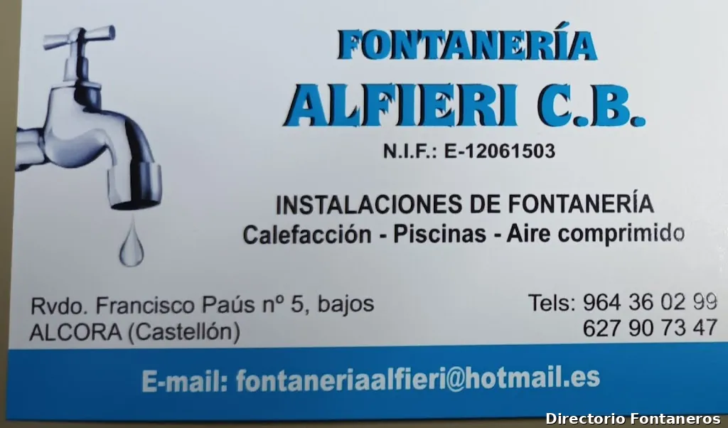 Fontanería Alfieri C B