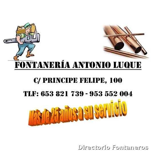 Fontaneria Antonio Luque, AHORA FONTANERIA ALVARO LUQUE VARGAS