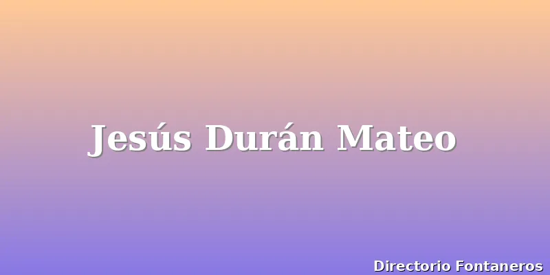 Jesús Durán Mateo