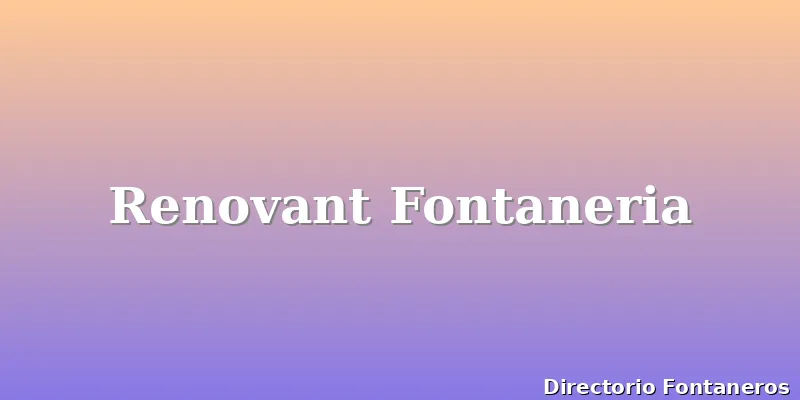 Renovant Fontaneria