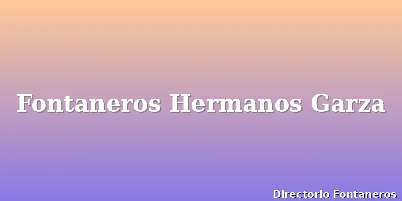 Fontaneros Hermanos Garza