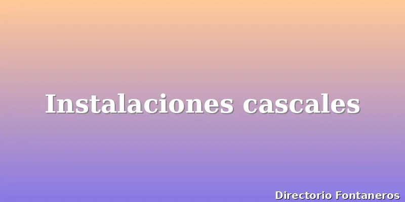 Instalaciones cascales