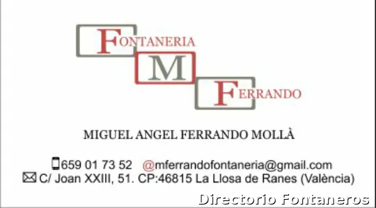 Fontaneria Miguel Angel Ferrando Mollà