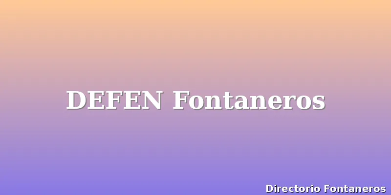 DEFEN Fontaneros