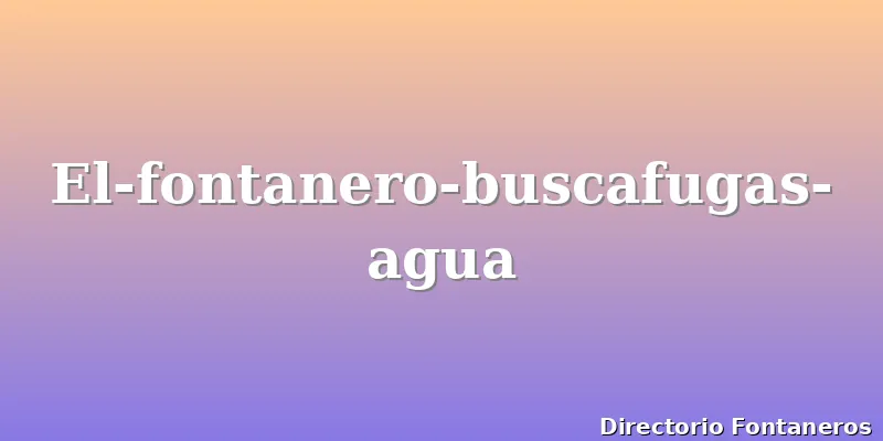 El-fontanero-buscafugas-agua