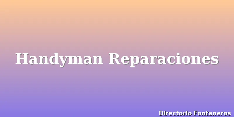 Handyman Reparaciones