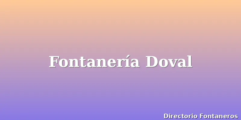 Fontanería Doval