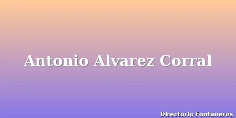 Antonio Alvarez Corral