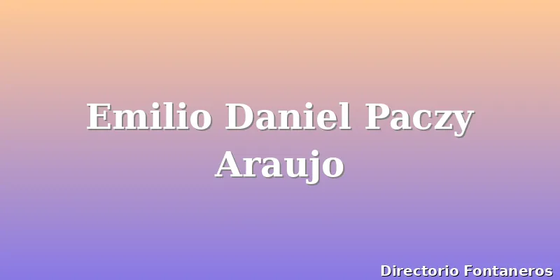 Emilio Daniel Paczy Araujo