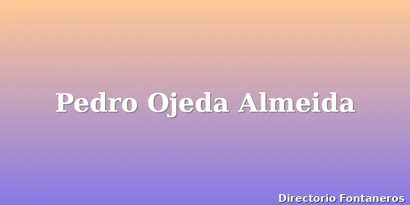 Pedro Ojeda Almeida
