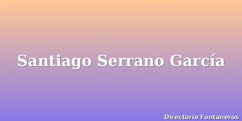 Santiago Serrano García