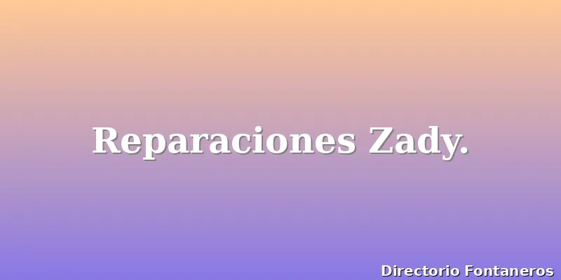 Reparaciones Zady.