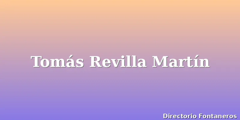 Tomás Revilla Martín