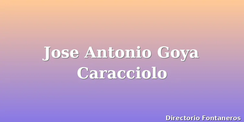 Jose Antonio Goya Caracciolo