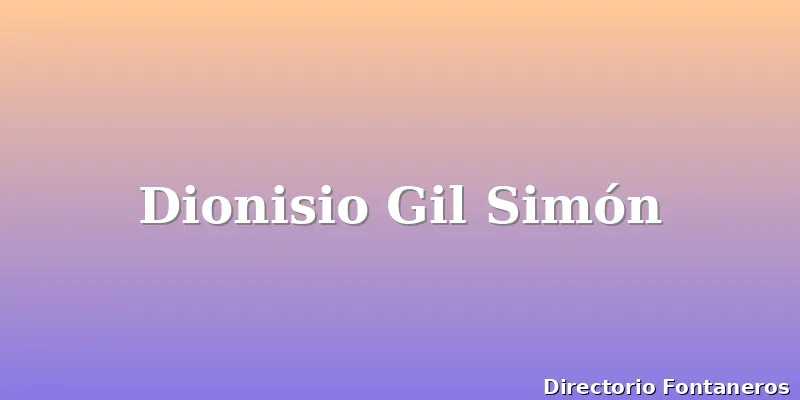Dionisio Gil Simón