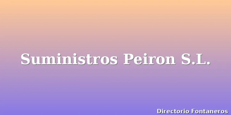 Suministros Peiron S.L.