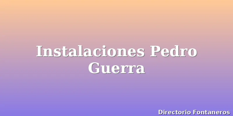Instalaciones Pedro Guerra