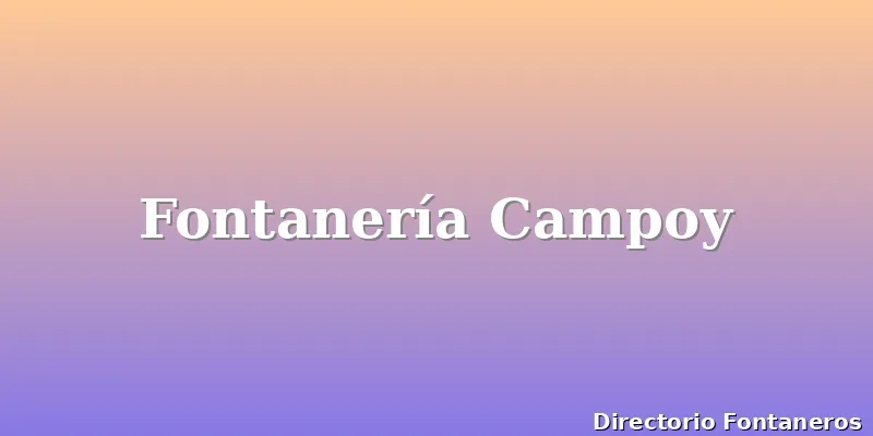 Fontanería Campoy