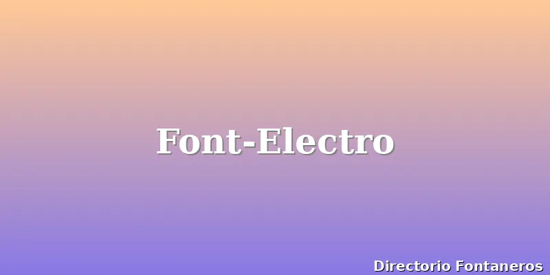 Font-Electro