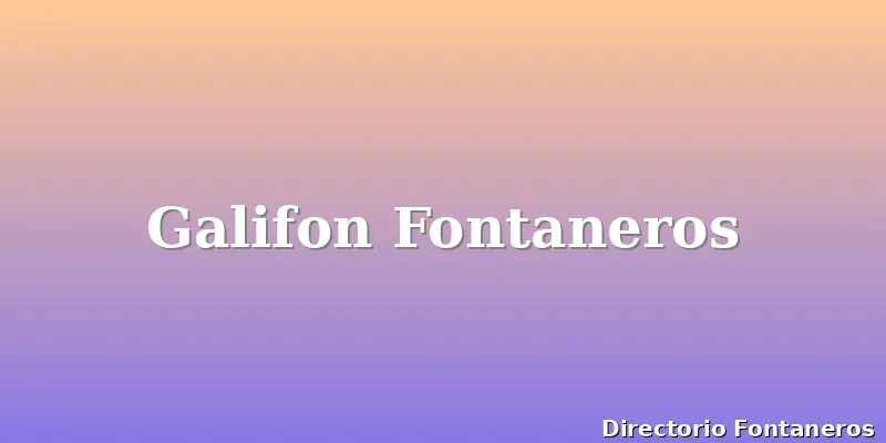 Galifon Fontaneros