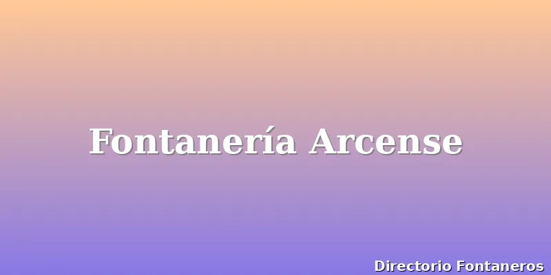 Fontanería Arcense