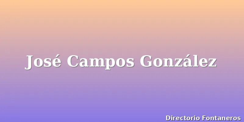 José Campos González