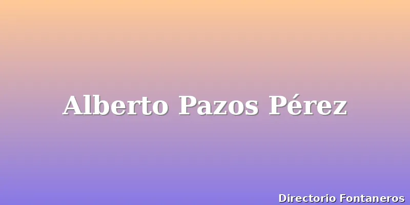 Alberto Pazos Pérez