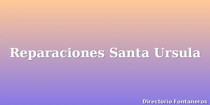 Reparaciones Santa Ursula