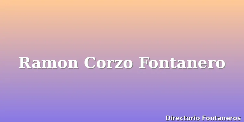 Ramon Corzo Fontanero