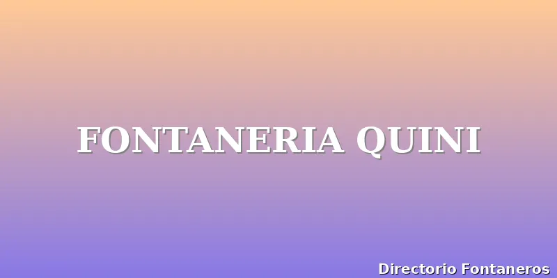 FONTANERIA QUINI