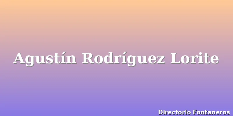 Agustín Rodríguez Lorite