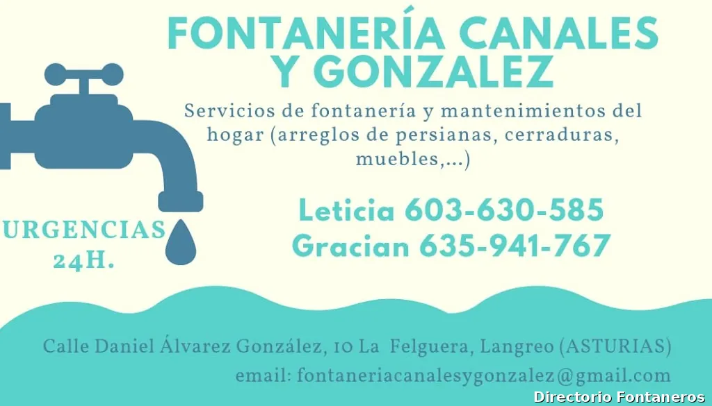 Fontanería Canales y González