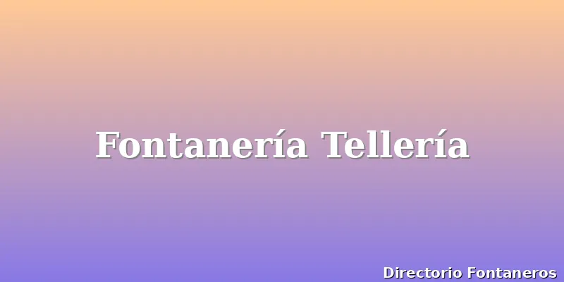 Fontanería Tellería