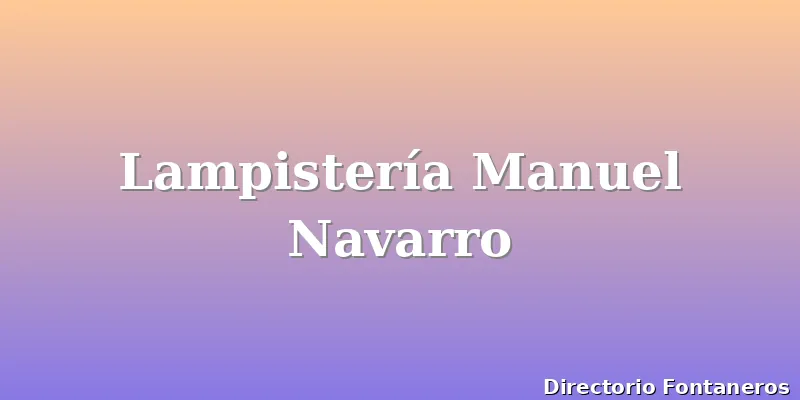 Lampistería Manuel Navarro