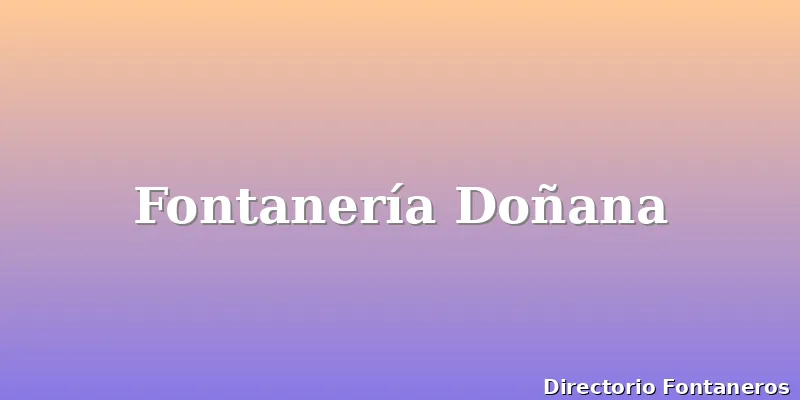 Fontanería Doñana