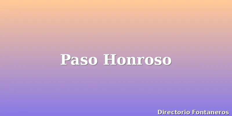 Paso Honroso