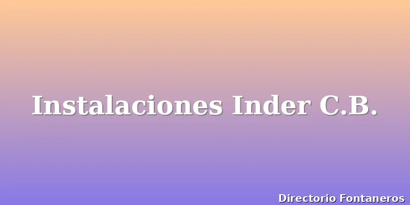 Instalaciones Inder C.B.