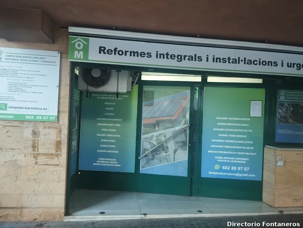 Lampistería urgencias i instalaciones 24/7 y fontanería Barcelona