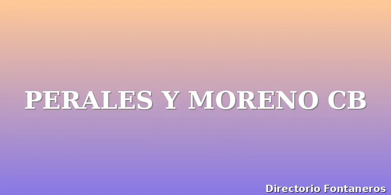 PERALES Y MORENO CB