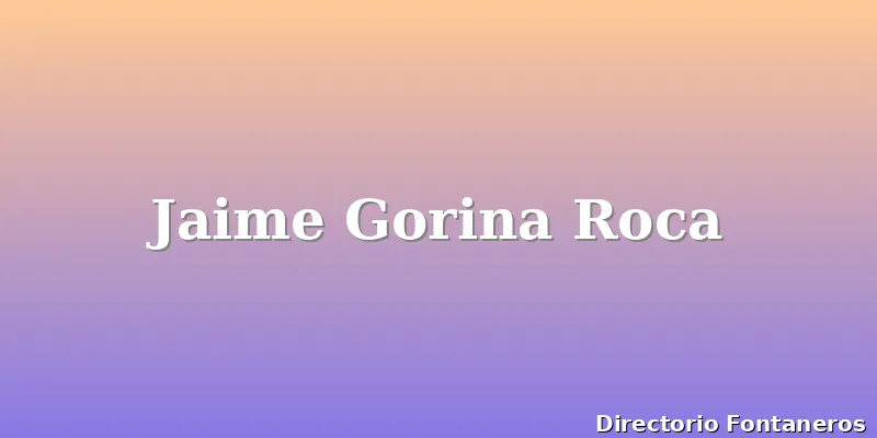 Jaime Gorina Roca