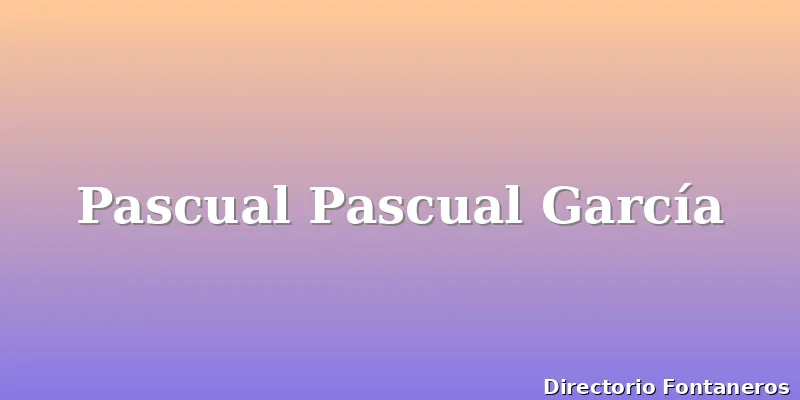 Pascual Pascual García