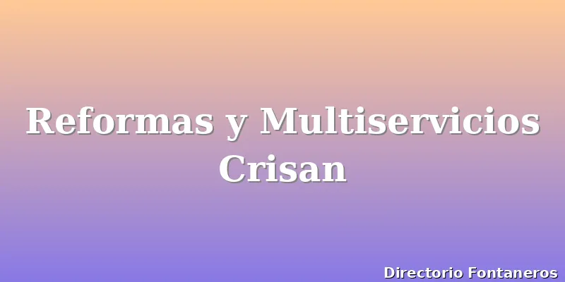 Reformas y Multiservicios Crisan