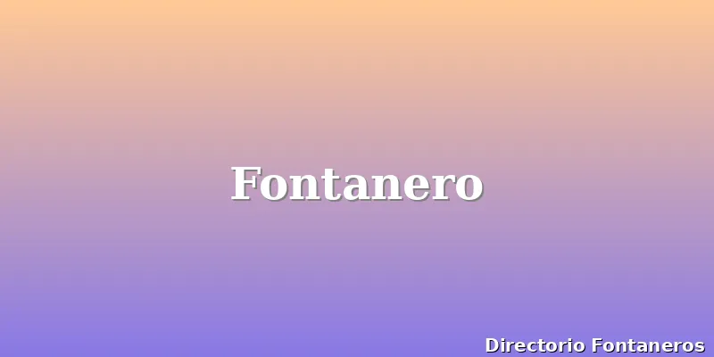 Fontanero