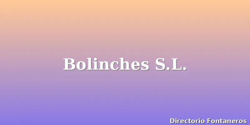 Bolinches S.L.