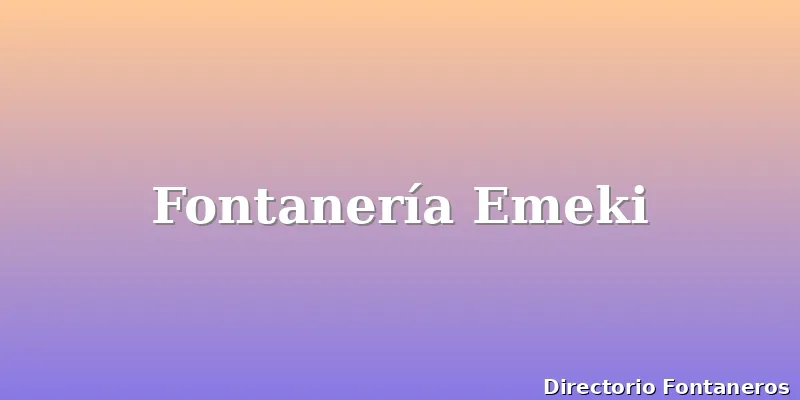 Fontanería Emeki